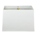 Royal Designs Rectangle Hardback Lamp Shade | Linen White | 10 x 18 x 12