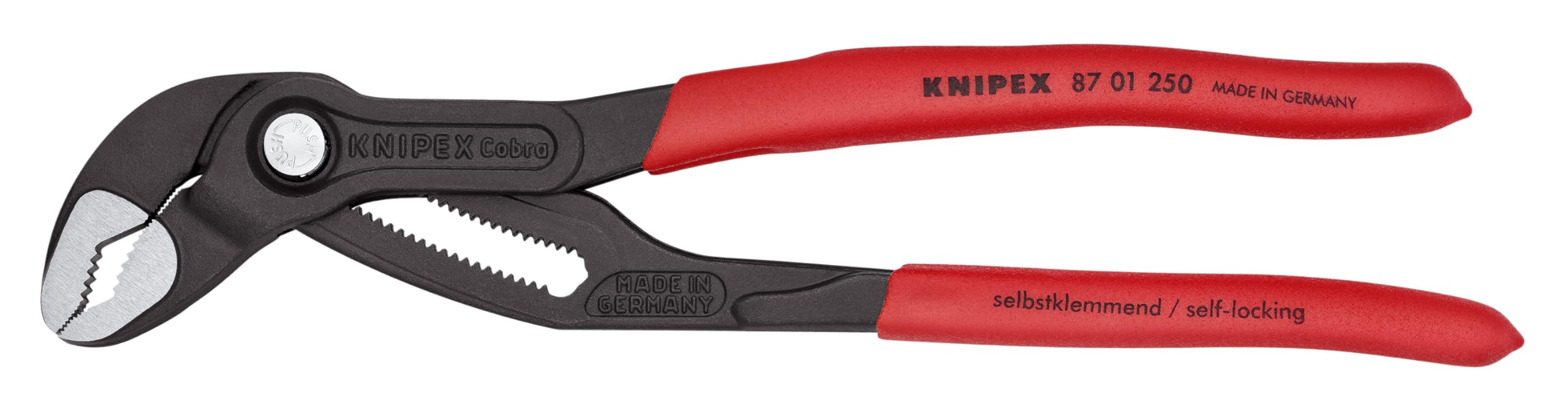 KNIPEX Cobra Water Pump Pliers – 250mm Self-Locking Pipe Wrench