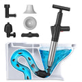 Iptienda High Pressure Toilet Plunger | Air Drain Unblocker Tool - Black