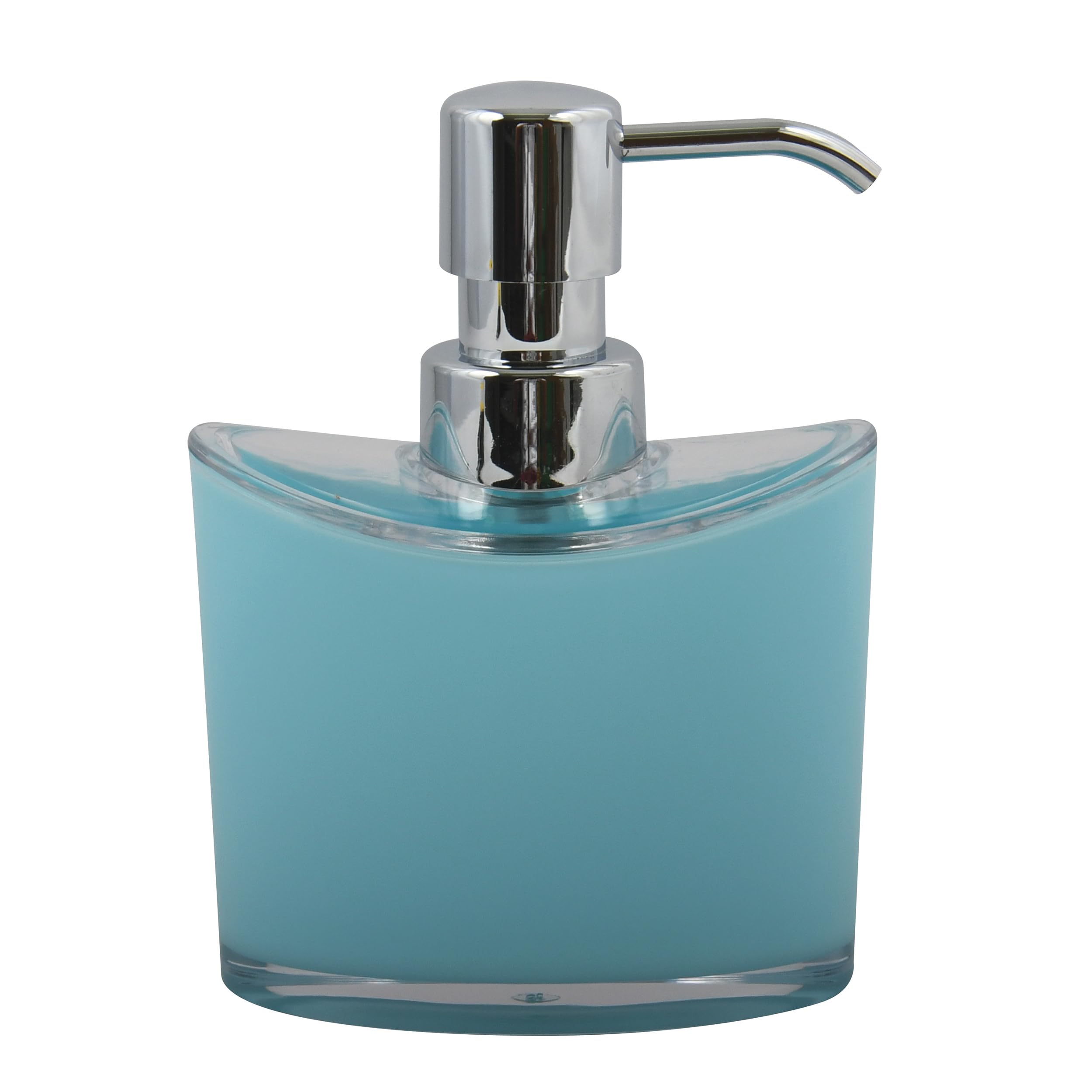 MSV Manihi Freestanding Acrylic Soap Dispenser - Light Blue, 0.24L