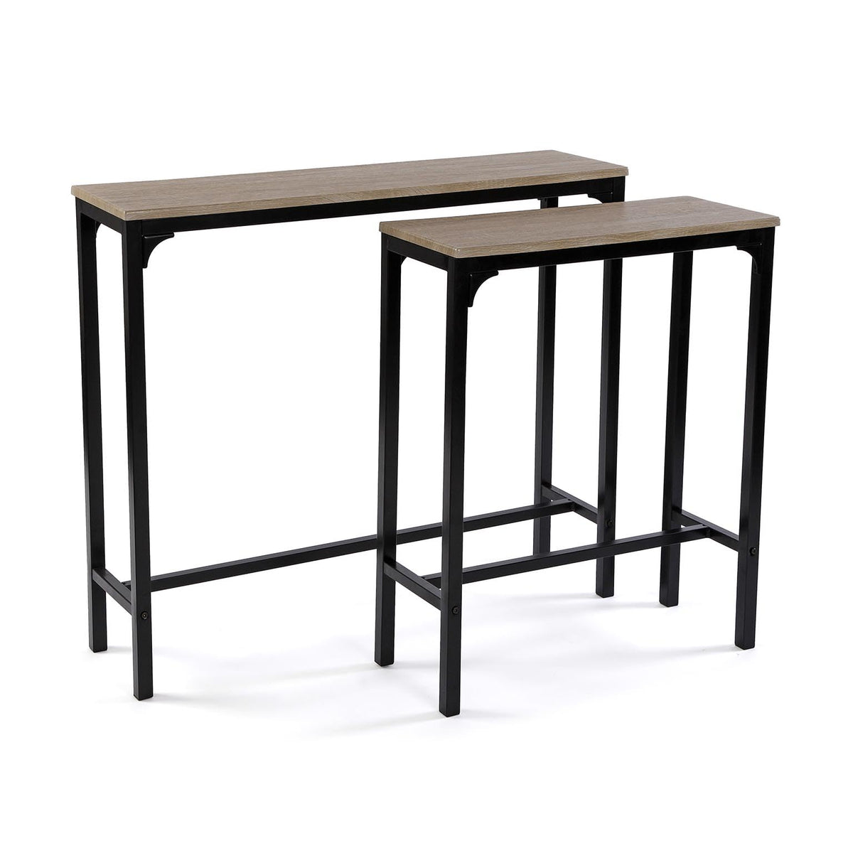 Versa Doncaster Console Table, Narrow table, 80x25x95cm, Brown and Black - image 1