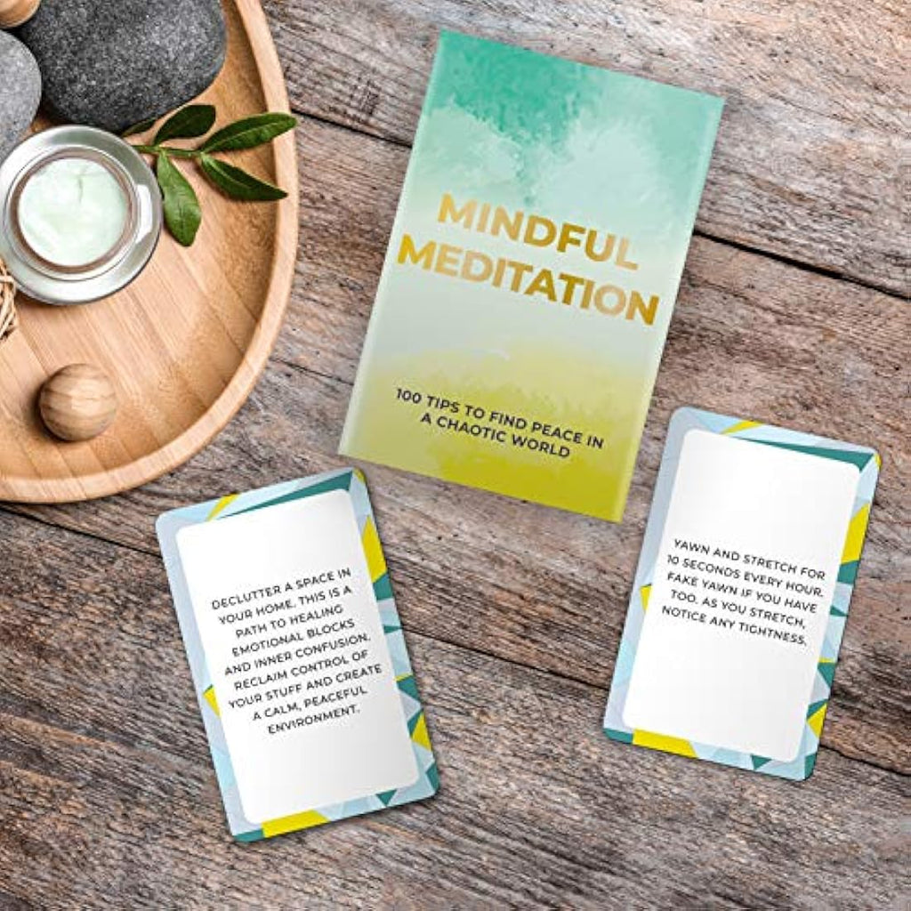 Gift Republic Mindful Meditation Cards – 100 Self-Care Guidance Cards