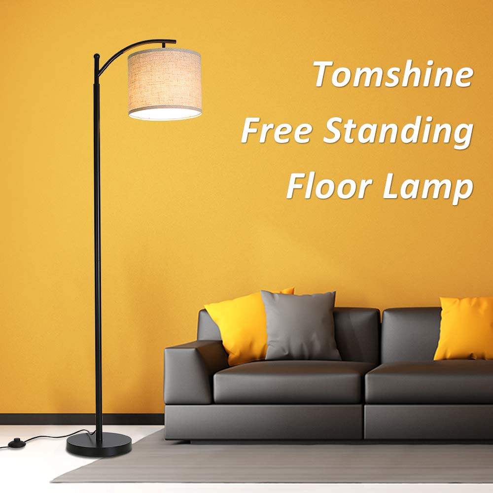 Tomshine Classic Arc LED Floor Lamp – Modern Standing Lamp with 9W Bulb