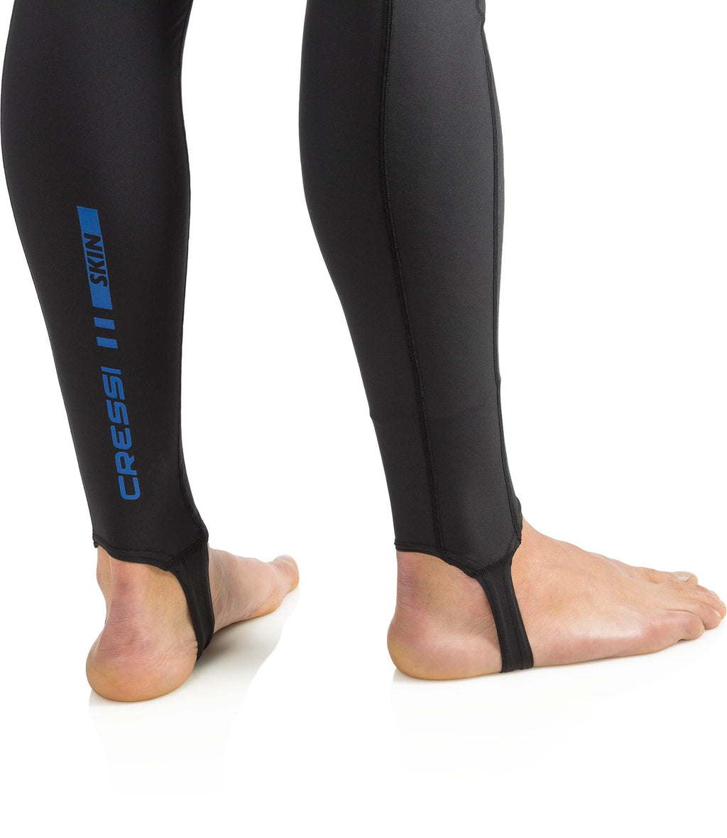 Cressi Men's 1mm One Piece Wetsuit Skin – Black/Blue Snorkeling Suit