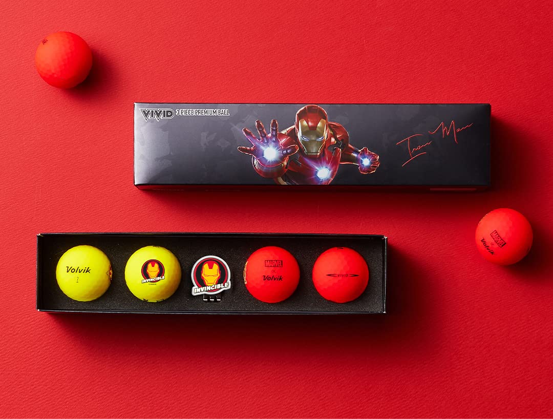 Volvik x Marvel Captain America 2.0 Golf Gift Set | 4 Vivid Balls
