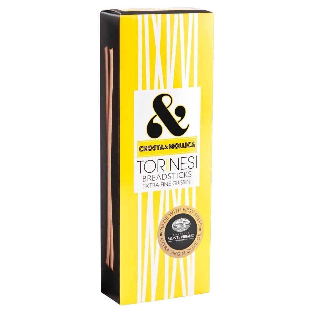 Crosta & Mollica Torinesi Grissini Italian Breadsticks (120g) – 6 Pack