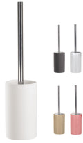 KW Pure Porcelain Toilet Brush and Holder – White Matt Rubberised Finish