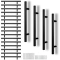 CYEER 20 Pack Matt Black Kitchen Cupboard Handles – 128mm T Bar Pulls