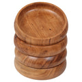 Lavaux Designs Acacia Wood Bowls - Set of 4 Jointless Salad & Pasta Bowls