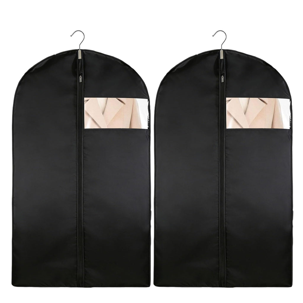 2 Pack Suit Covers for Men with Zipper,Suit Bags for Men,60 * 100 cm Foldable and Dustproof Suits Carriers for Man,Easy to Store,Reusable Clothes - image 1