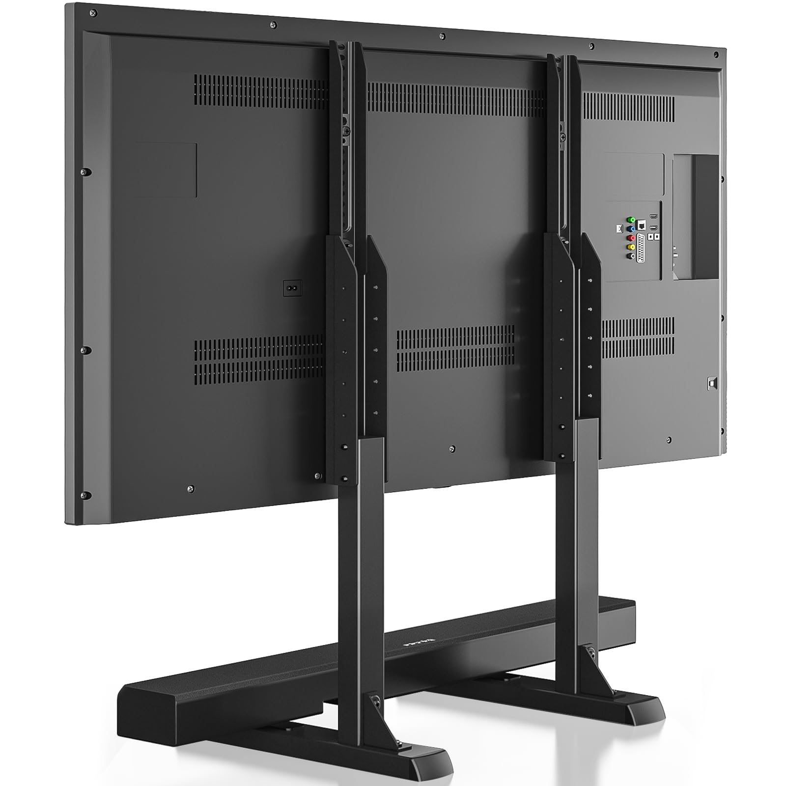 TVON Universal Table Top TV Stand | Height Adjustable Steel Legs