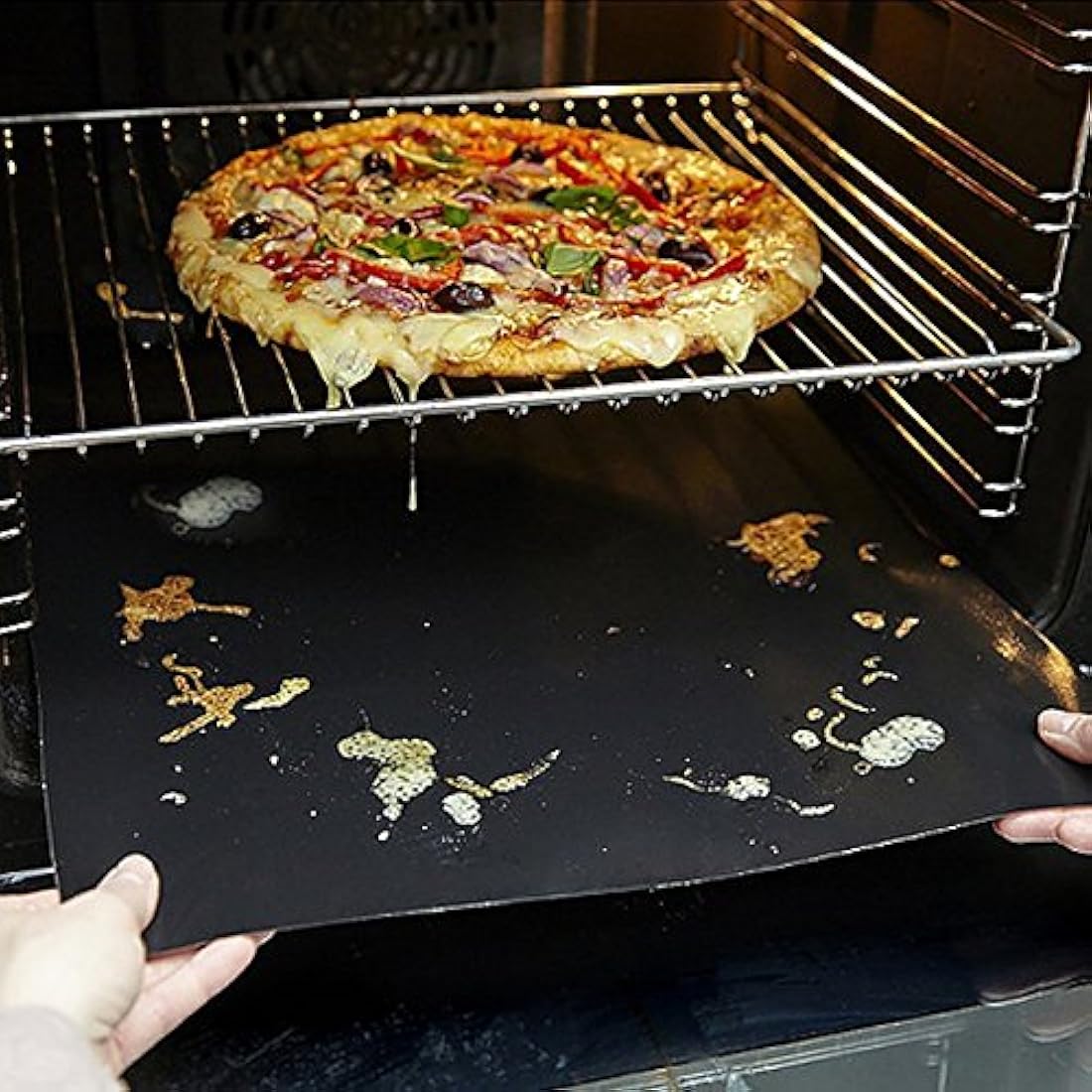 6-Pack Non-Stick Oven Liners | Reusable BBQ Grill Mats