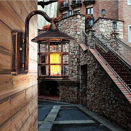 Jolof Store Outdoor Wall Lantern – Waterproof Aluminum & Glass Light