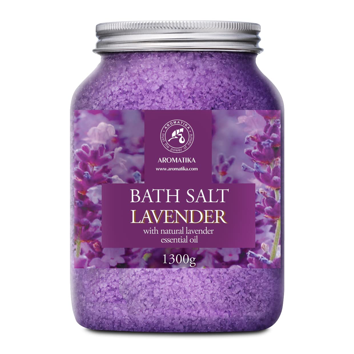 Lavender Essential Oil Sea Salt Bath Salts - 1300g