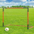KAIHAOWIN Steel Soccer Goal - All-Weather Training Net for Backyard