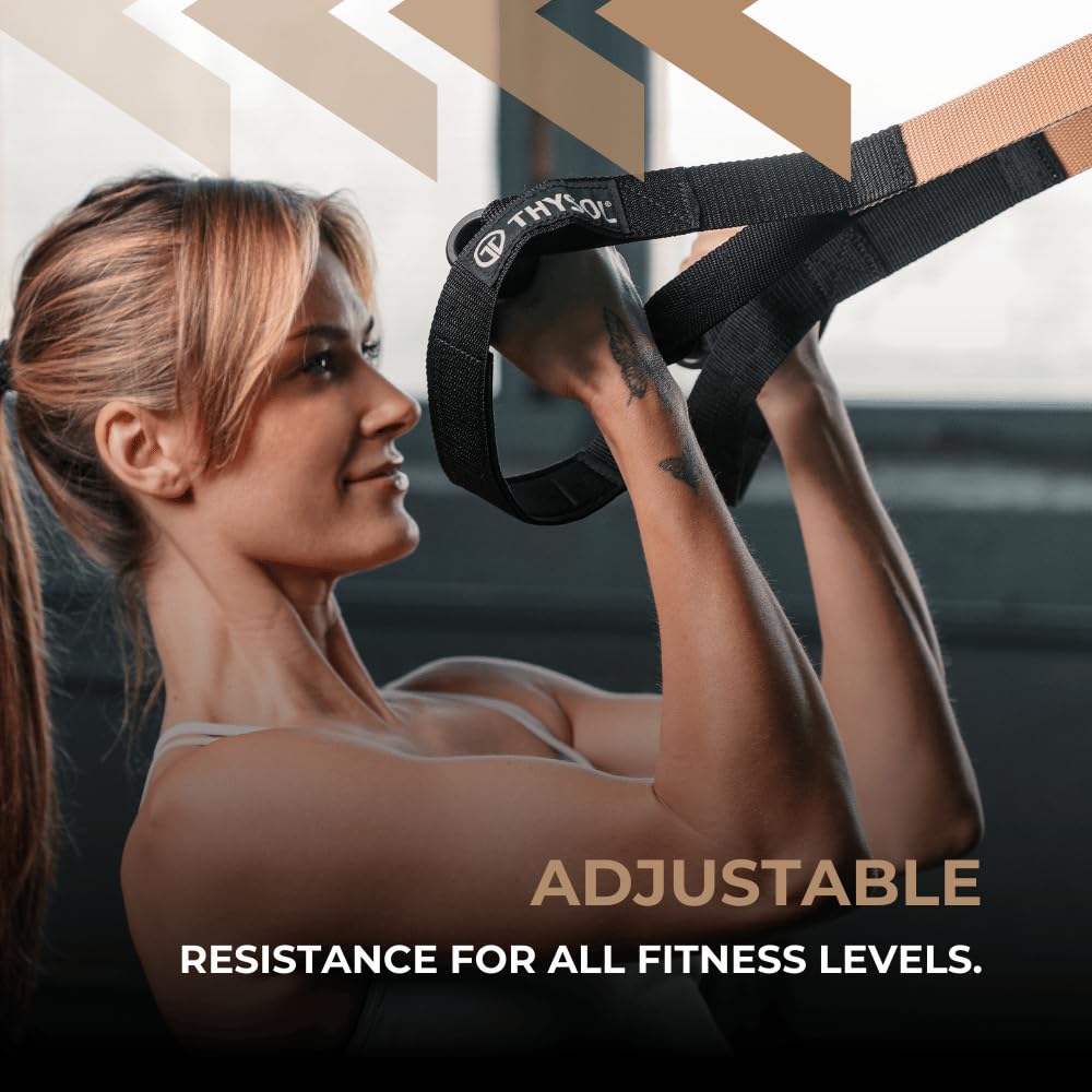 THYSOL Suspension Trainer Pro Xtreme - Full Body Sling Trainer Set