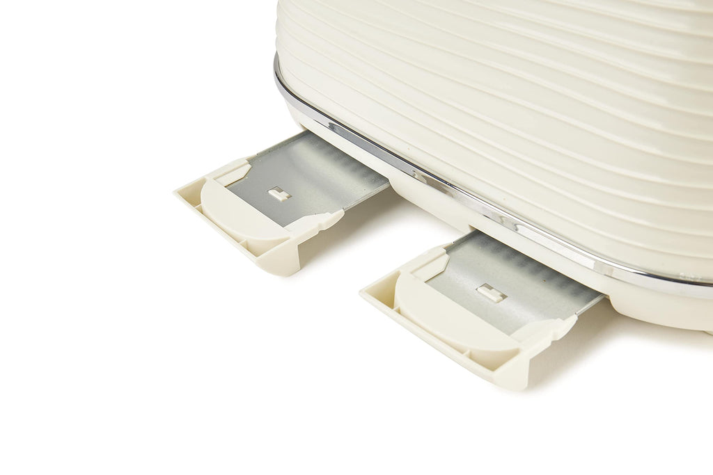 Haden Devon 4-Slice Toaster – Cream Wide Slot with 6 Browning Settings