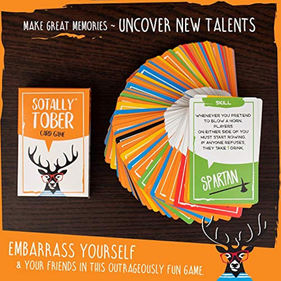 Sotally Tober Drinking Game for Adults | 125 Card Party Game by Jolof