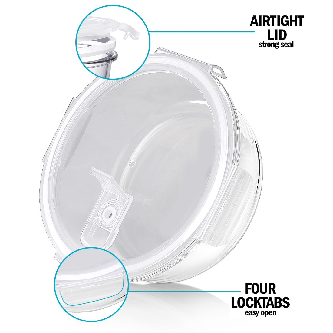 Igluu Glass Meal Prep Containers | 5 Pack 950ml Airtight Food Storage