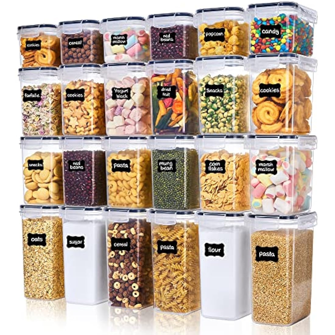 Vtopmart 24-Piece Airtight Food Storage Containers | BPA-Free Plastic