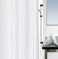 Spirella Raya White Textile Shower Curtain - Water Repellent 180x200cm