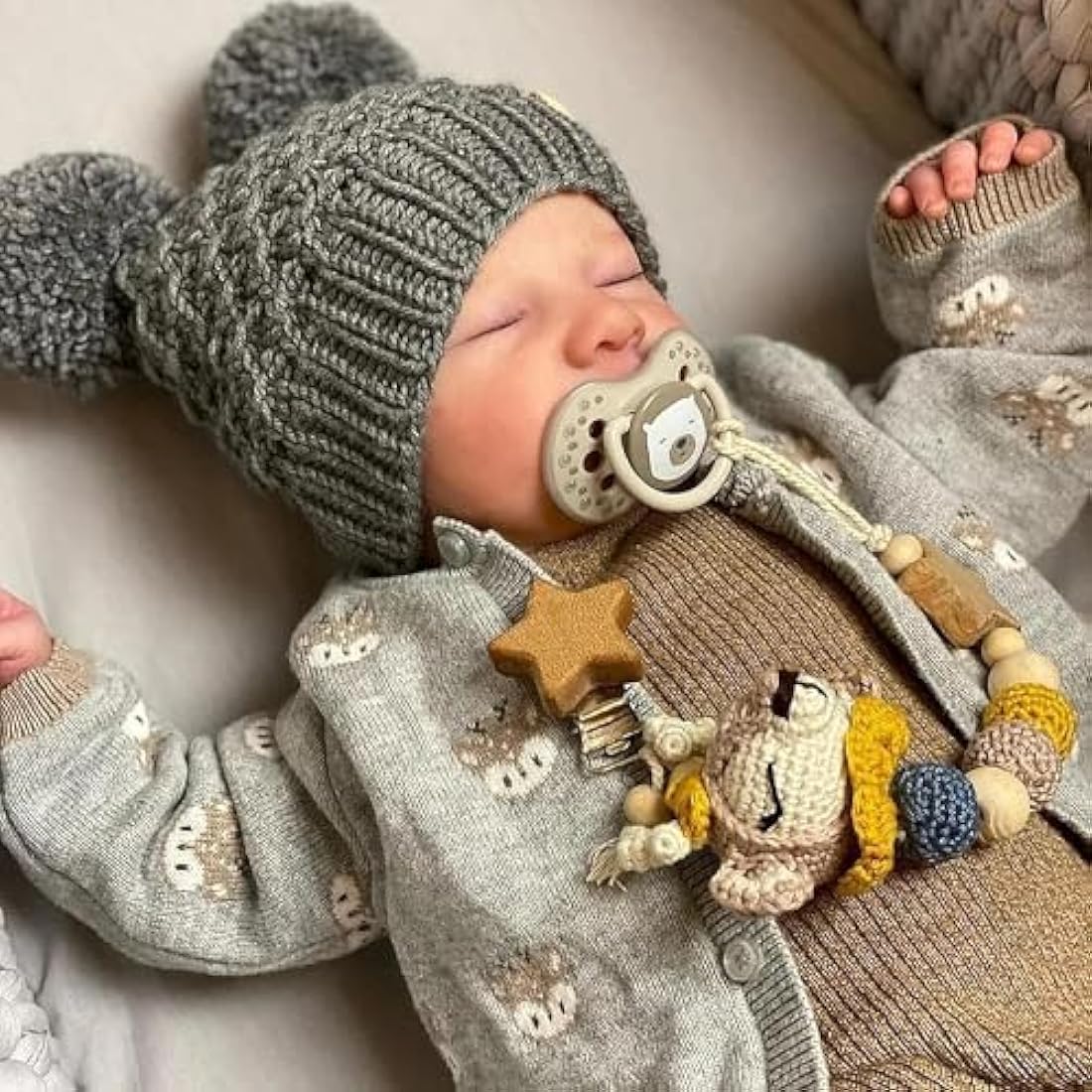 JIZHI Reborn Baby Doll Boy | 17-Inch Realistic Full Body Vinyl Newborn