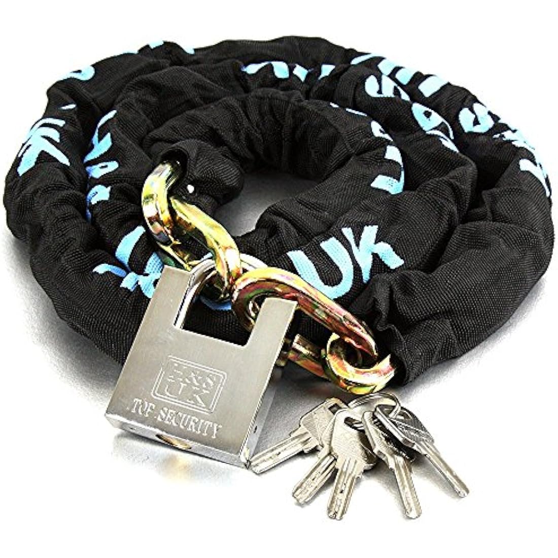 H&S Heavy Duty Motorcycle Chain Lock | 10mm x 2m Hardened Steel