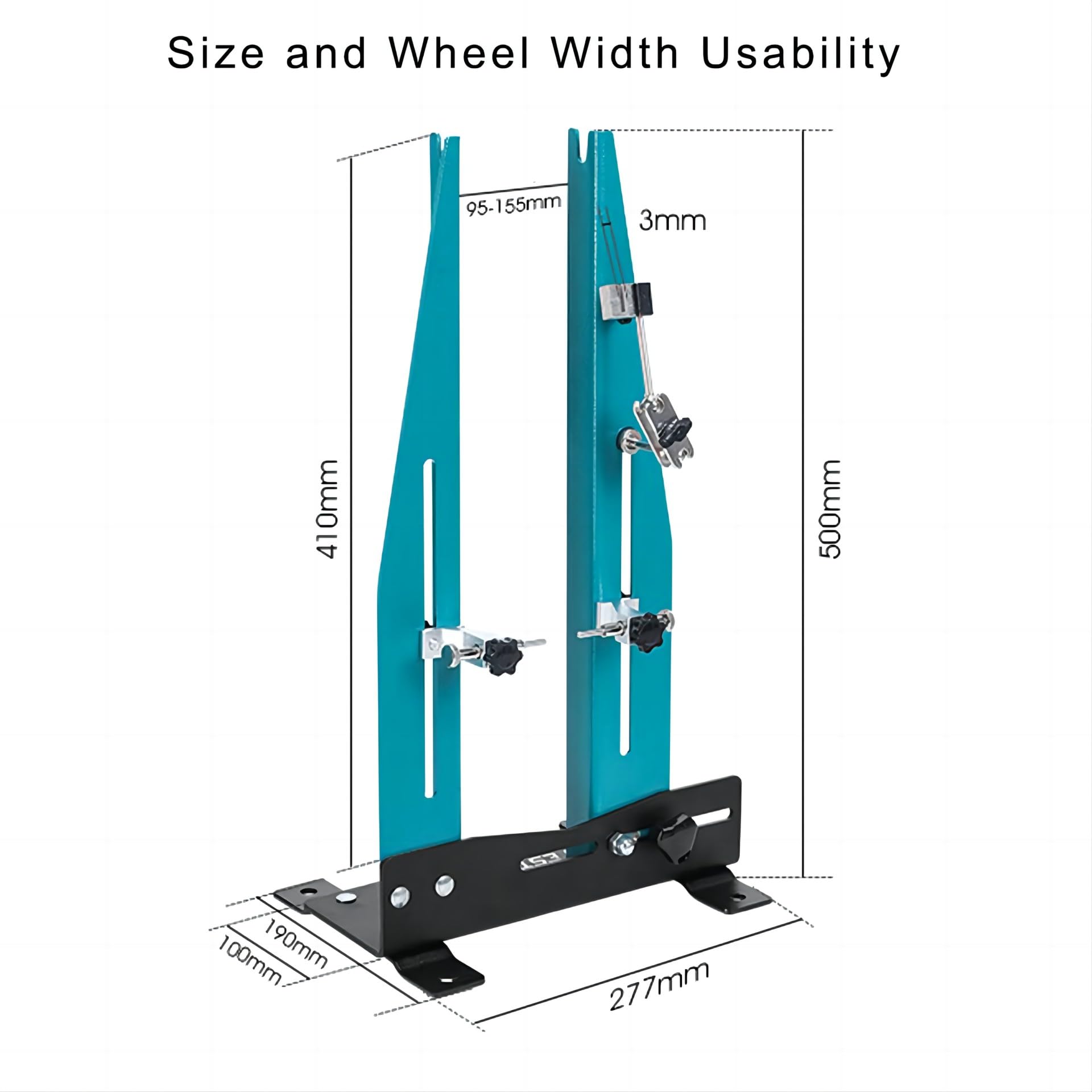 Mimoke Bicycle Wheel Truing Stand | Carbon Steel Bike Rim Calibration Tool