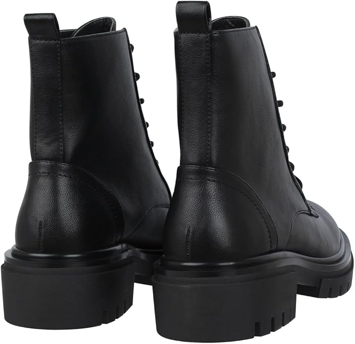 I Saw It First Women's Faux Leather Lace Up Biker Boots - UK 5 EU 38