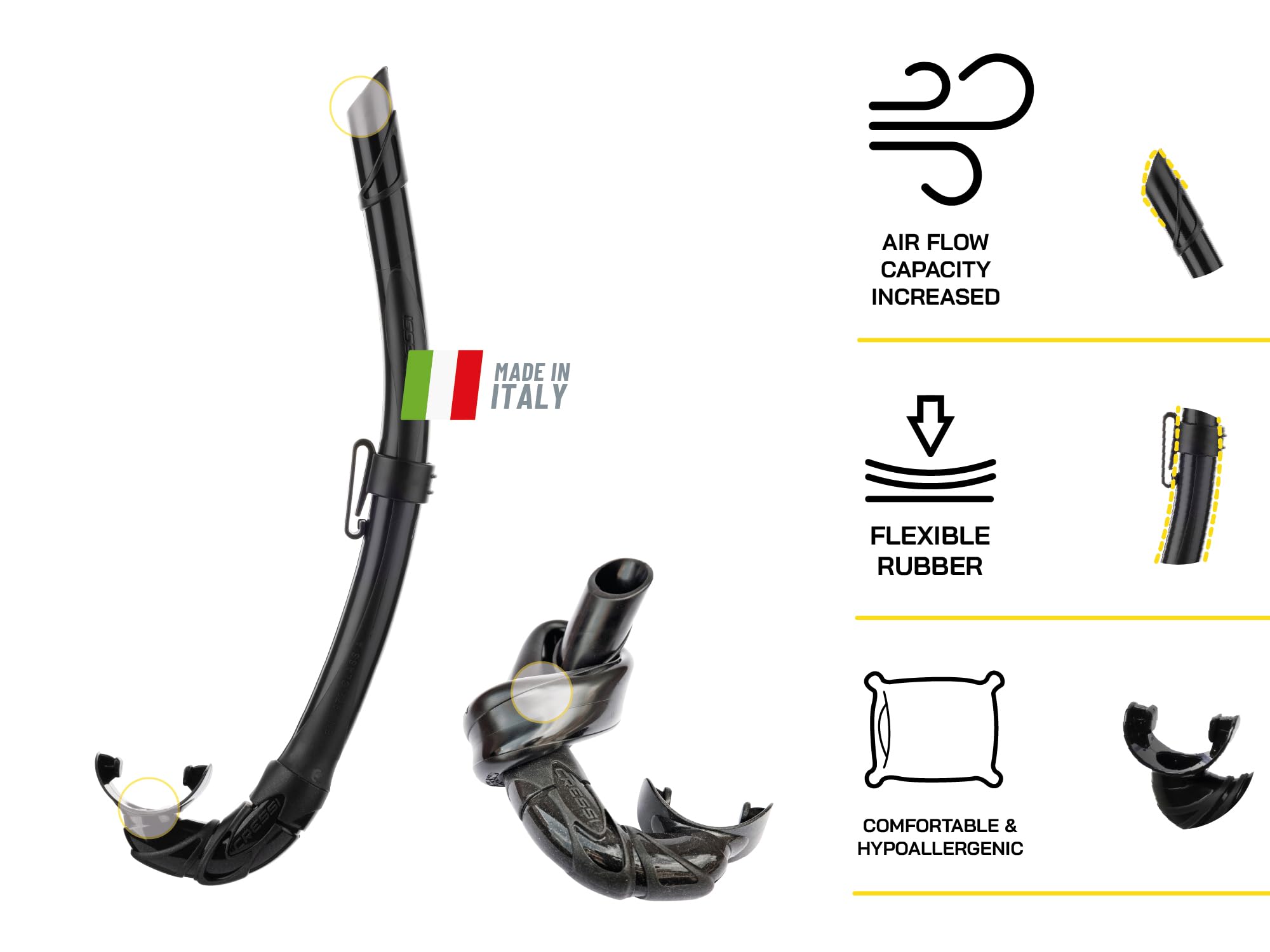 Cressi Calibro & Corsica Snorkeling Set – Silicone Mask & Snorkel