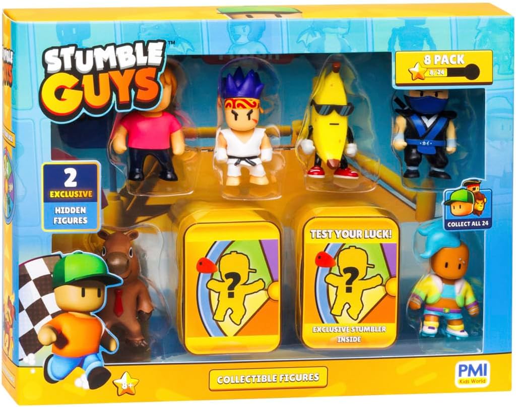 Snaps Stumble Guys 2" Collectable Figures 8-Pack Deluxe Box Set