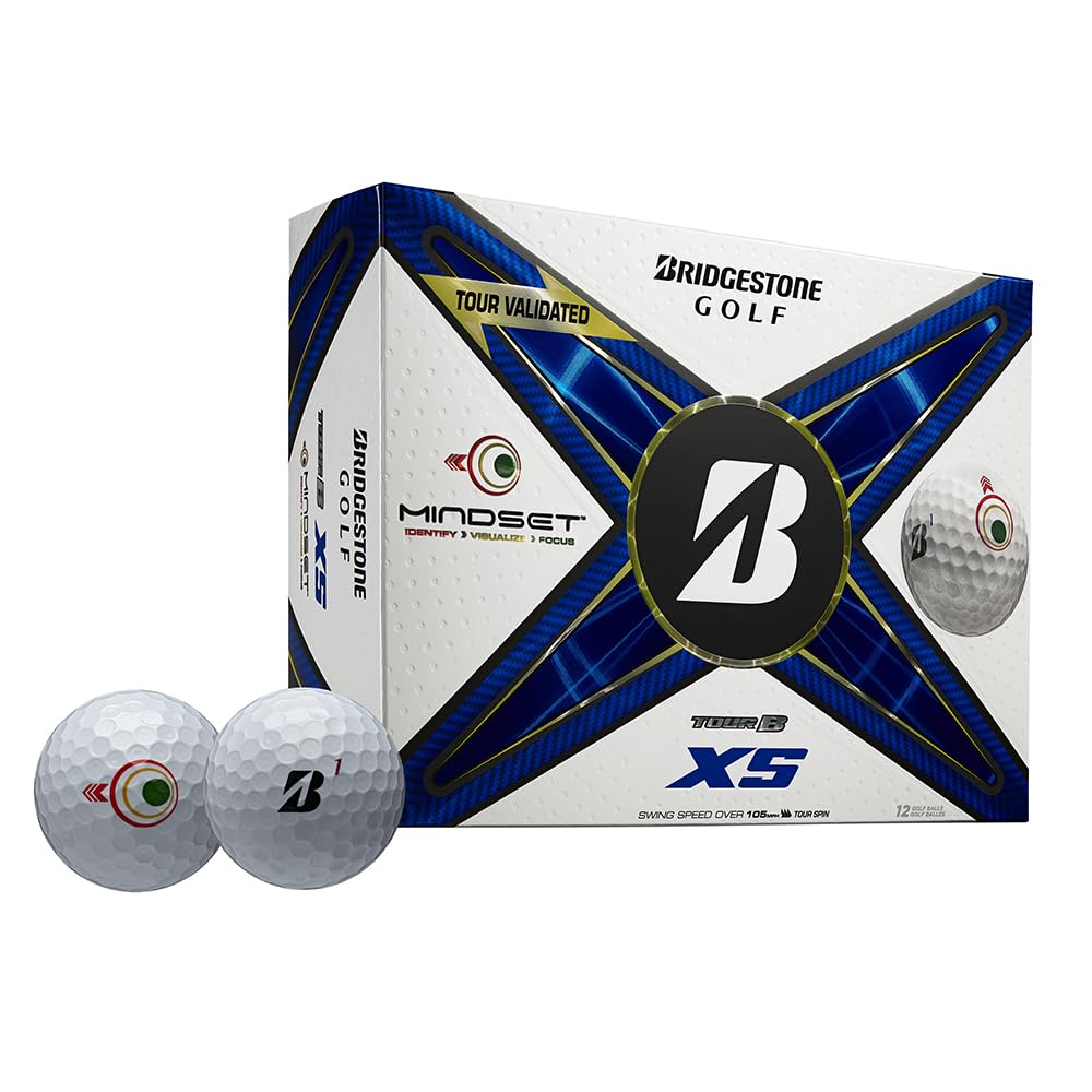 Bridgestone Golf 2024 Tour B XS Mindset White Golf Balls - 1 Dozen
