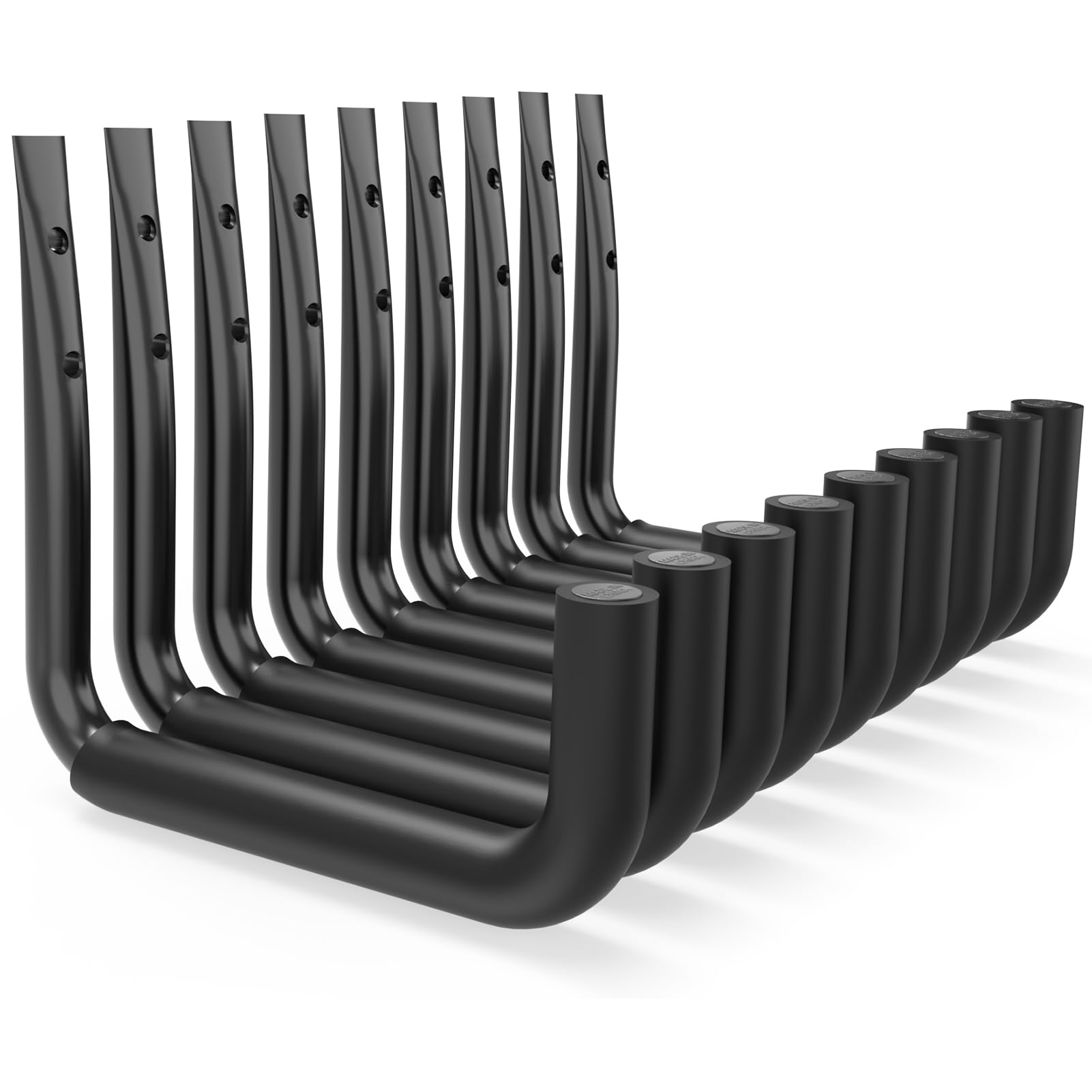 Kitmiido Heavy Duty Ladder Hooks | 9-Pack Garage Wall Mount Tool Storage