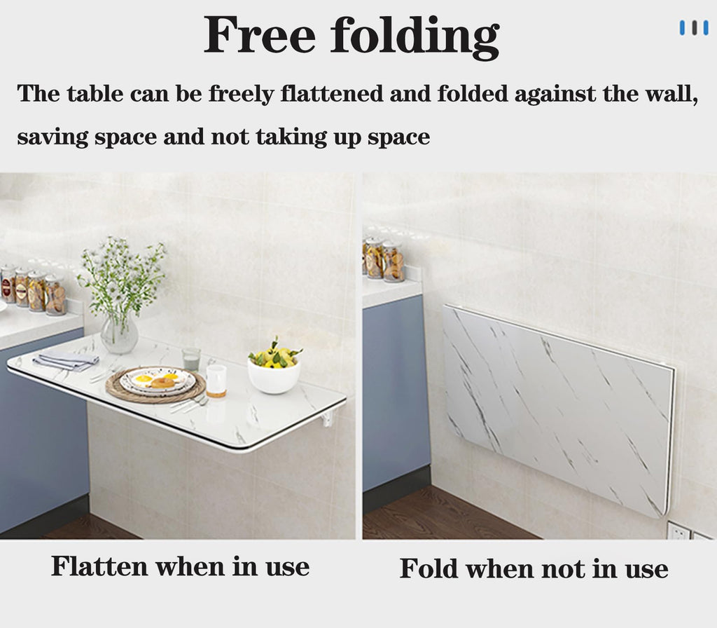 FGHDFH Wall Mounted Folding Table for Computer, Floating Desk for Wall Small Spaces - image 2