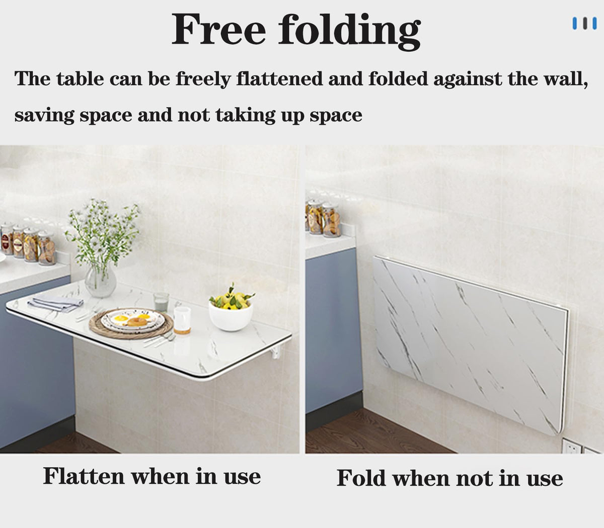 FGHDFH Wall Mounted Folding Table for Computer, Floating Desk for Wall Small Spaces - image 2