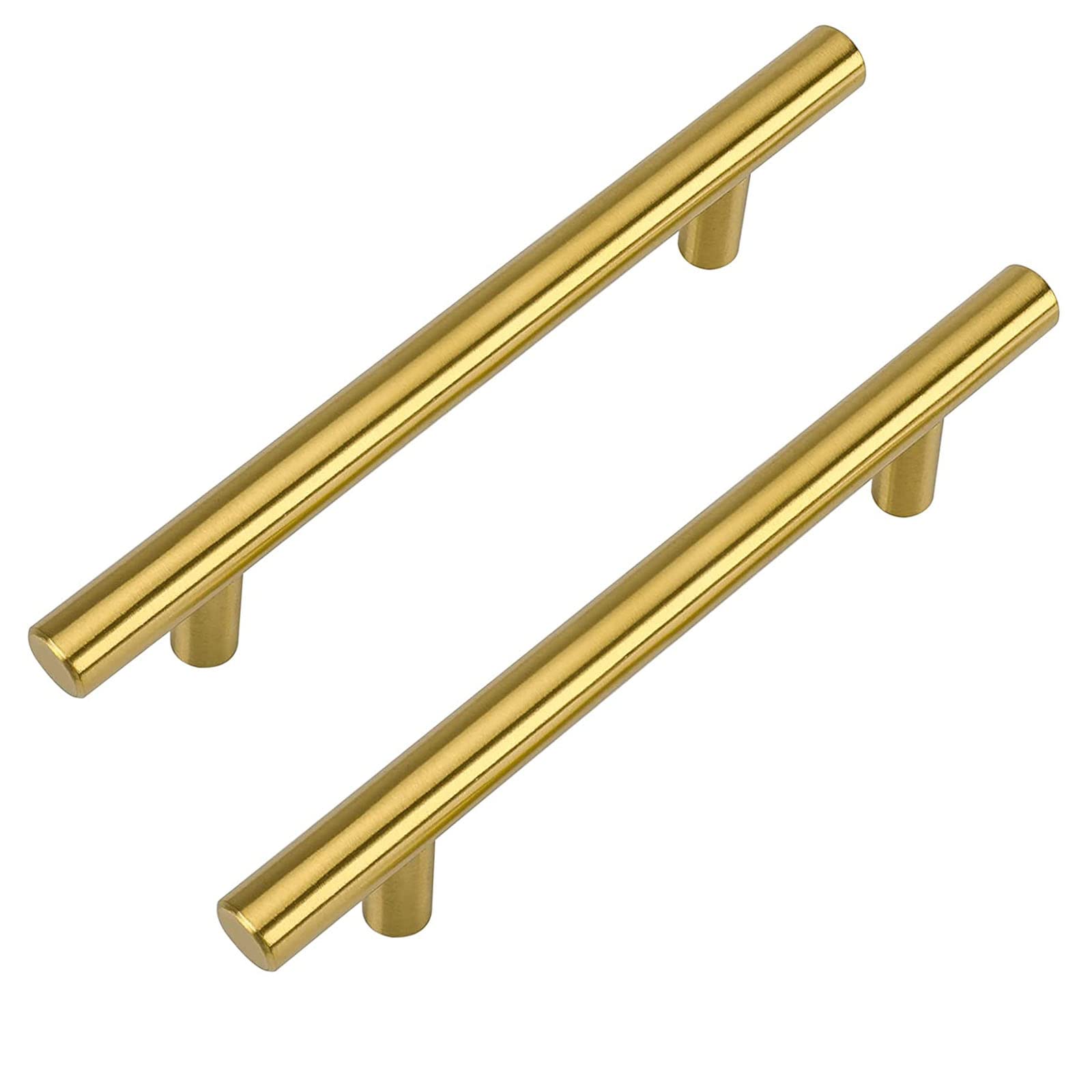 LONTAN Gold Kitchen Cupboard Handles – 128mm Stainless Steel (12 Pack)