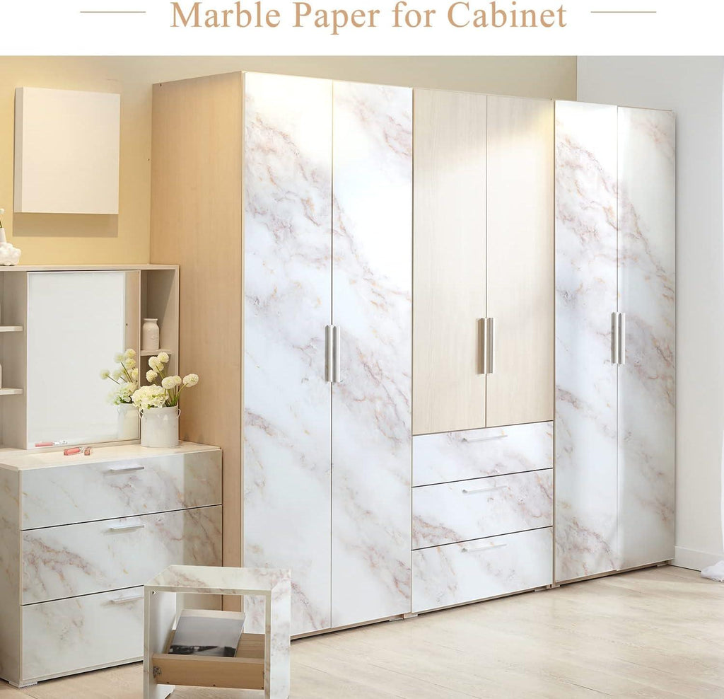 Homien Marble Contact Paper | 90x200cm Waterproof Vinyl Film