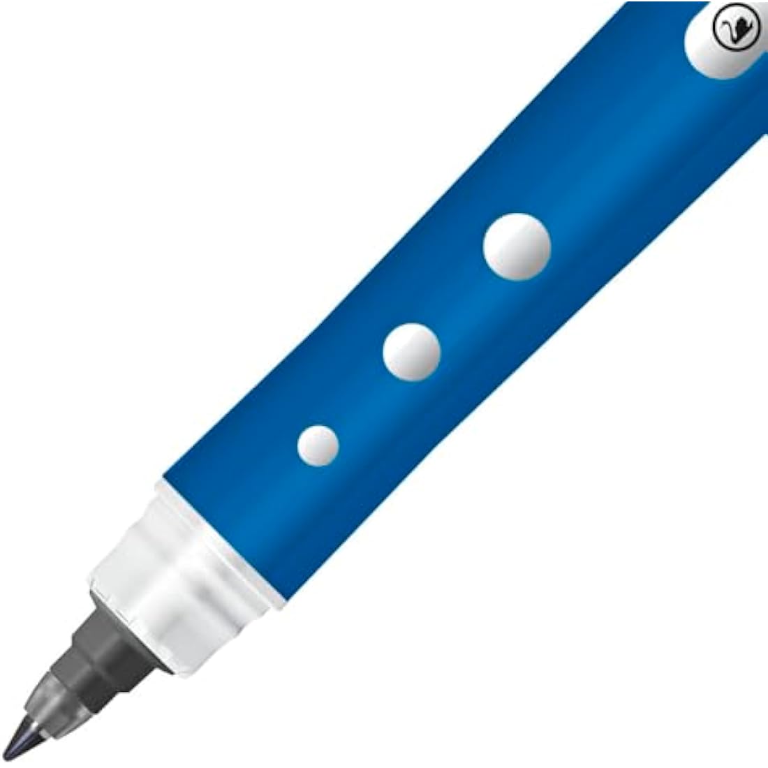 STABILO Worker+ Colorful Rollerball Pen - 0.5mm Liquid Ink - Blue, 10 Pack