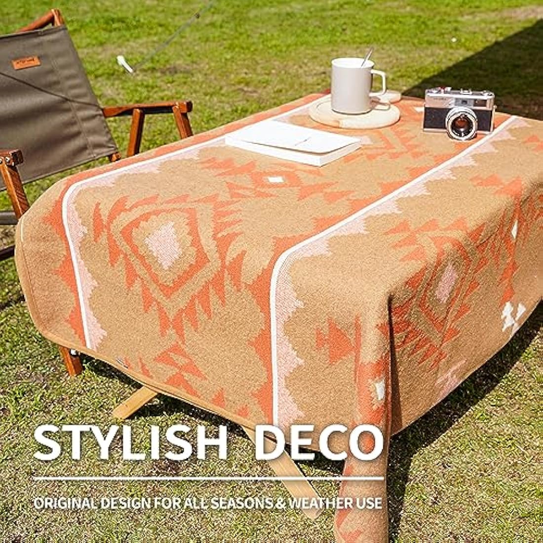 ACUSHLA Merino Wool Camp Blanket – Large Washable Outdoor Throw