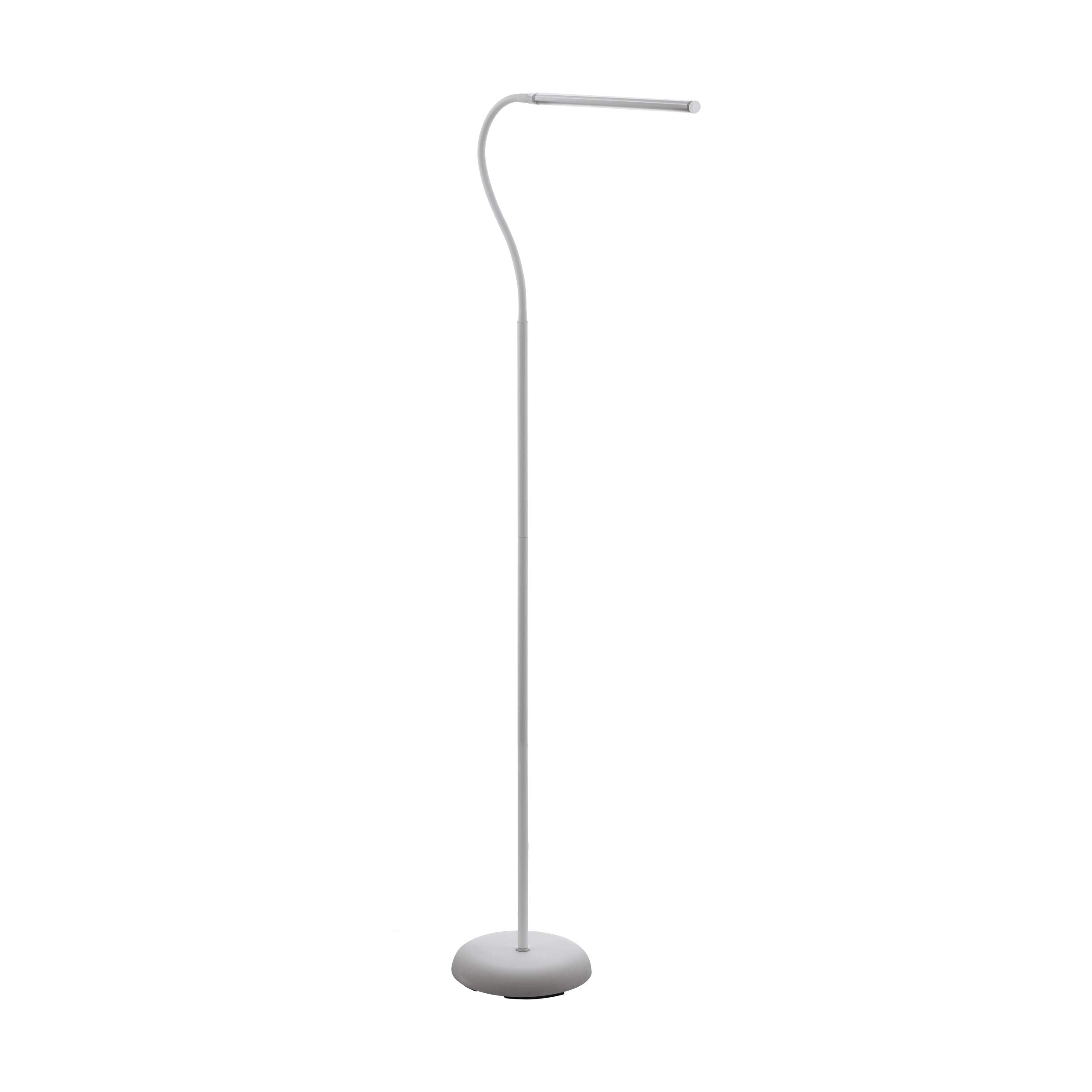 Eglo LAROA LED Floor Lamp | White Adjustable Touch Dimmer Light