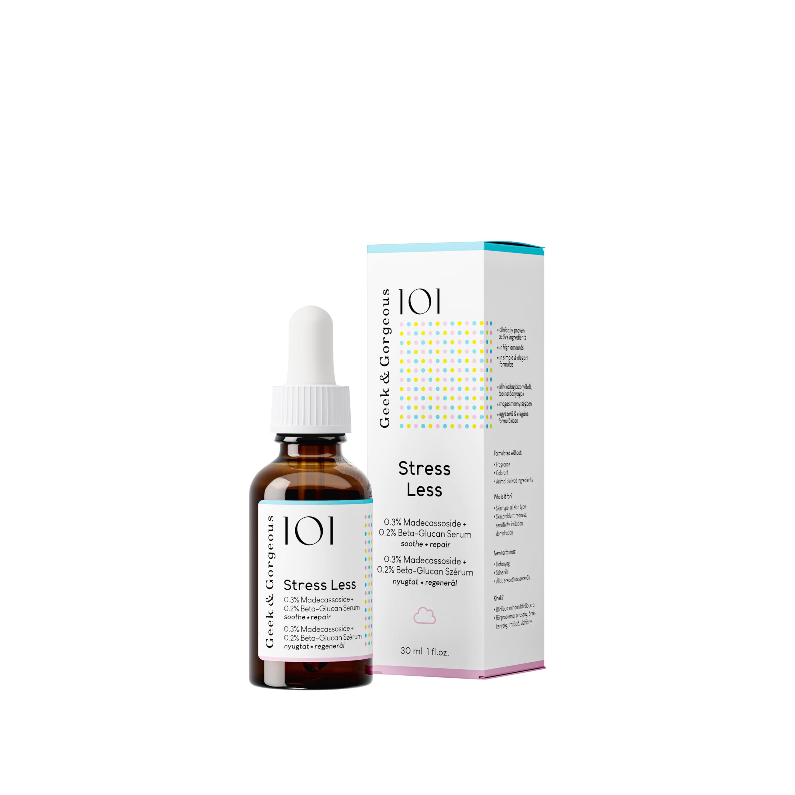 Geek & Gorgeous 101 Stress Less – Soothing Gel with Beta-Glucan