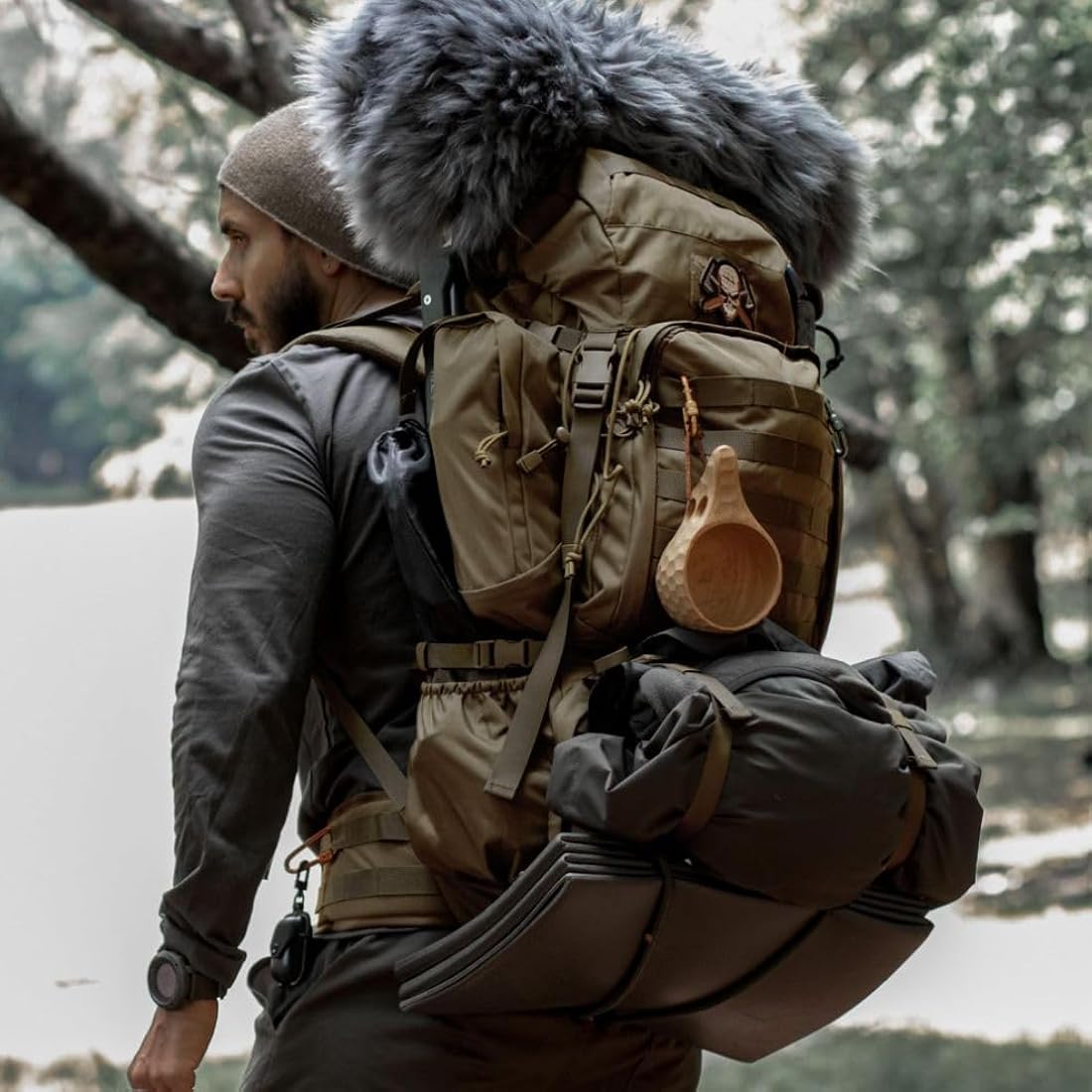 Mardingtop 60L Tactical Backpack | Military MOLLE Rucksack with Rain Cover