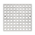 Briny River 4" Shower Drain Cover | Brushed 304 Stainless Steel Square