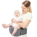 Bebamour 3-in-1 Baby Carrier with Hip Seat & Waist Extender - Grey
