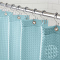 Gorilla Grip Waffle Shower Curtain – Heavy Duty Weighted Fabric, 72x72