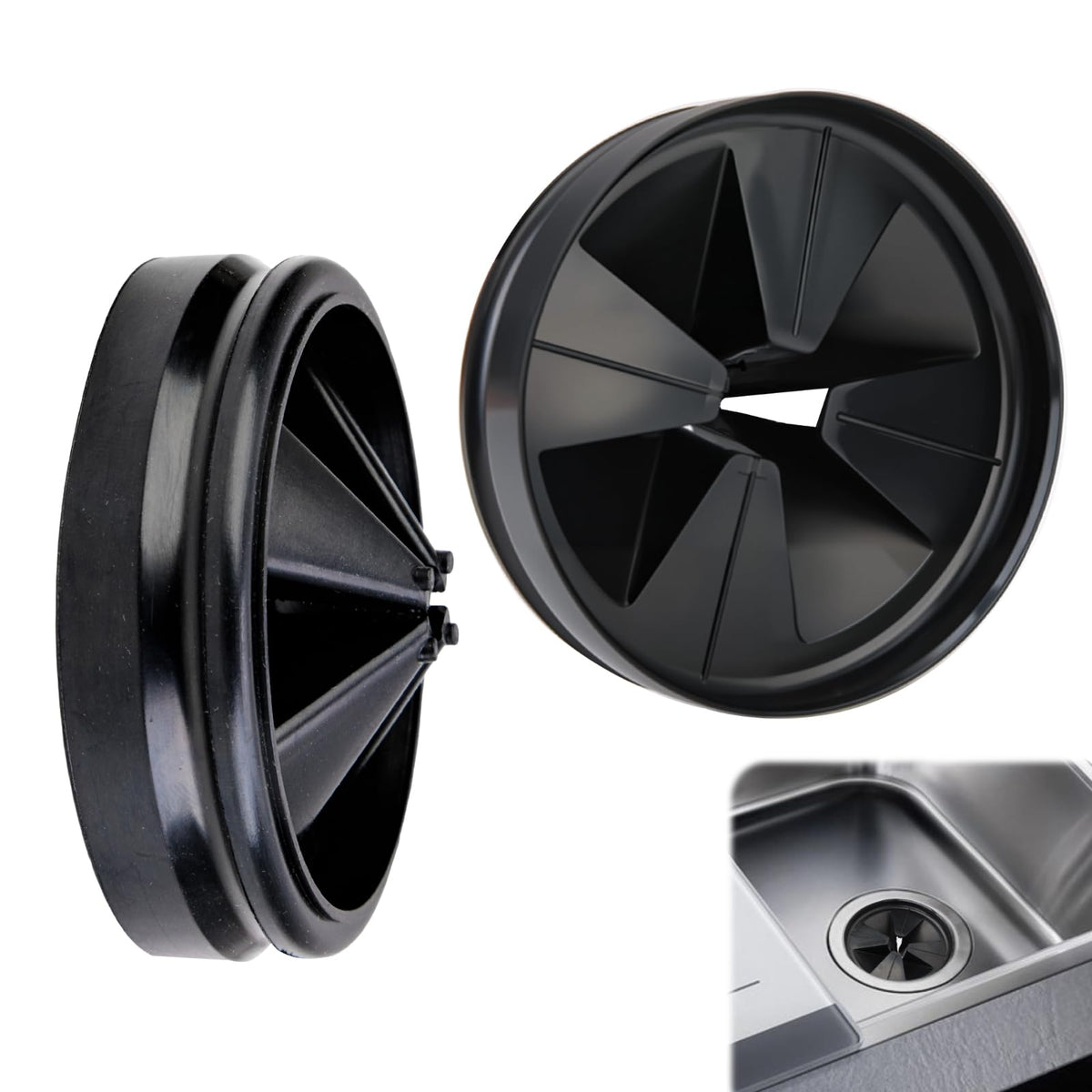 Silicone Garbage Disposal Splash Guard,Fit for Insinkerator Disposal Plug - image 1