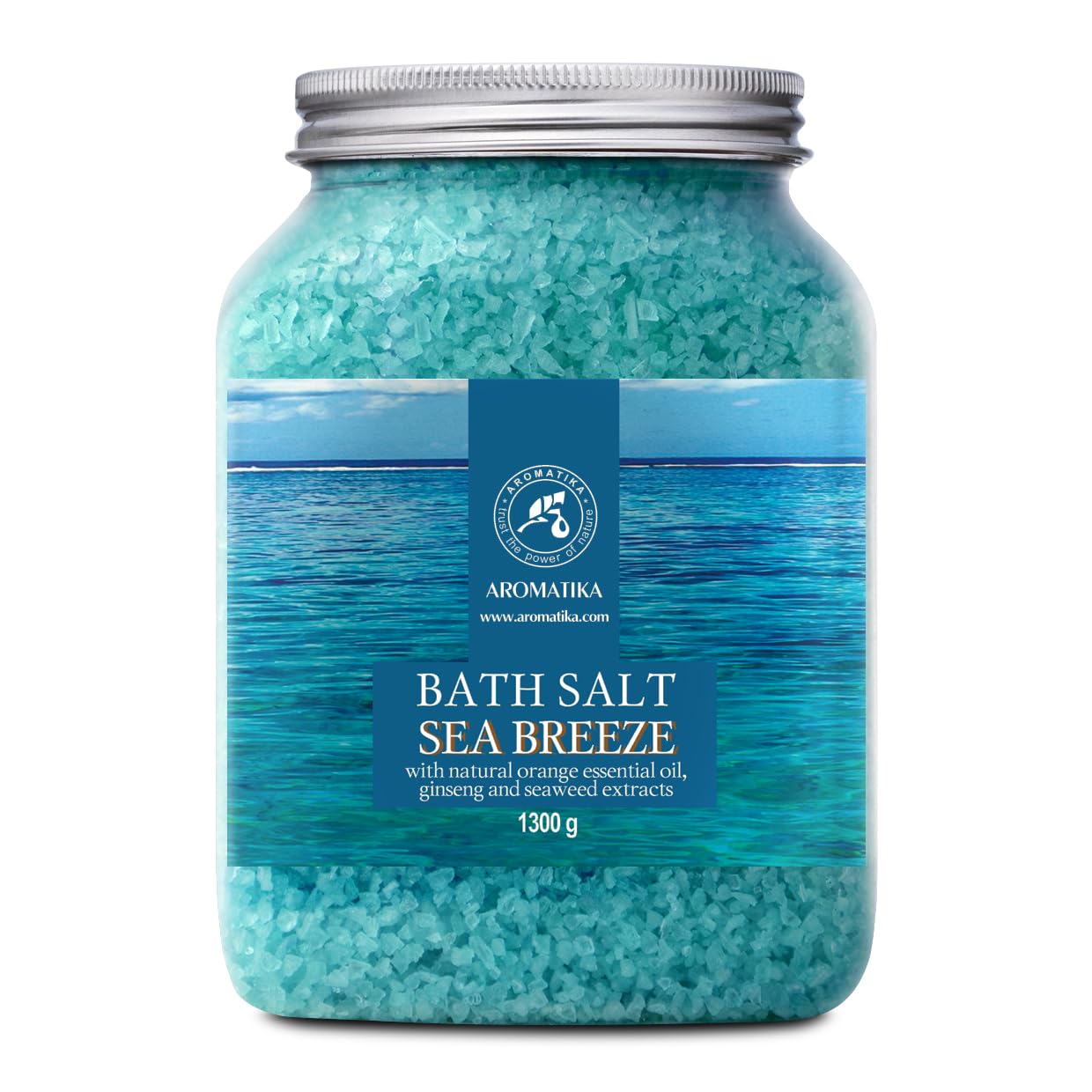 Sea Breeze Natural Bath Sea Salt with Essential Oils – 1300g