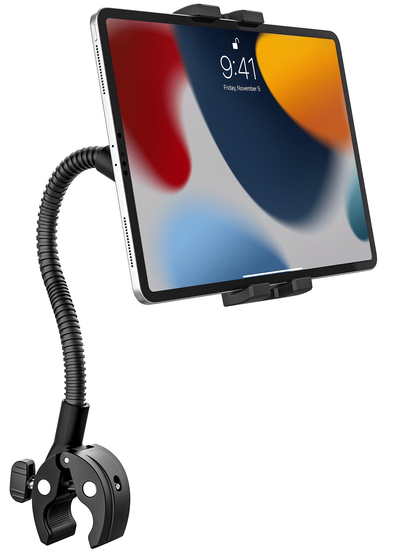 woleyi Gooseneck Tablet Mount – Flexible Aluminum Arm for Bike & Stroller