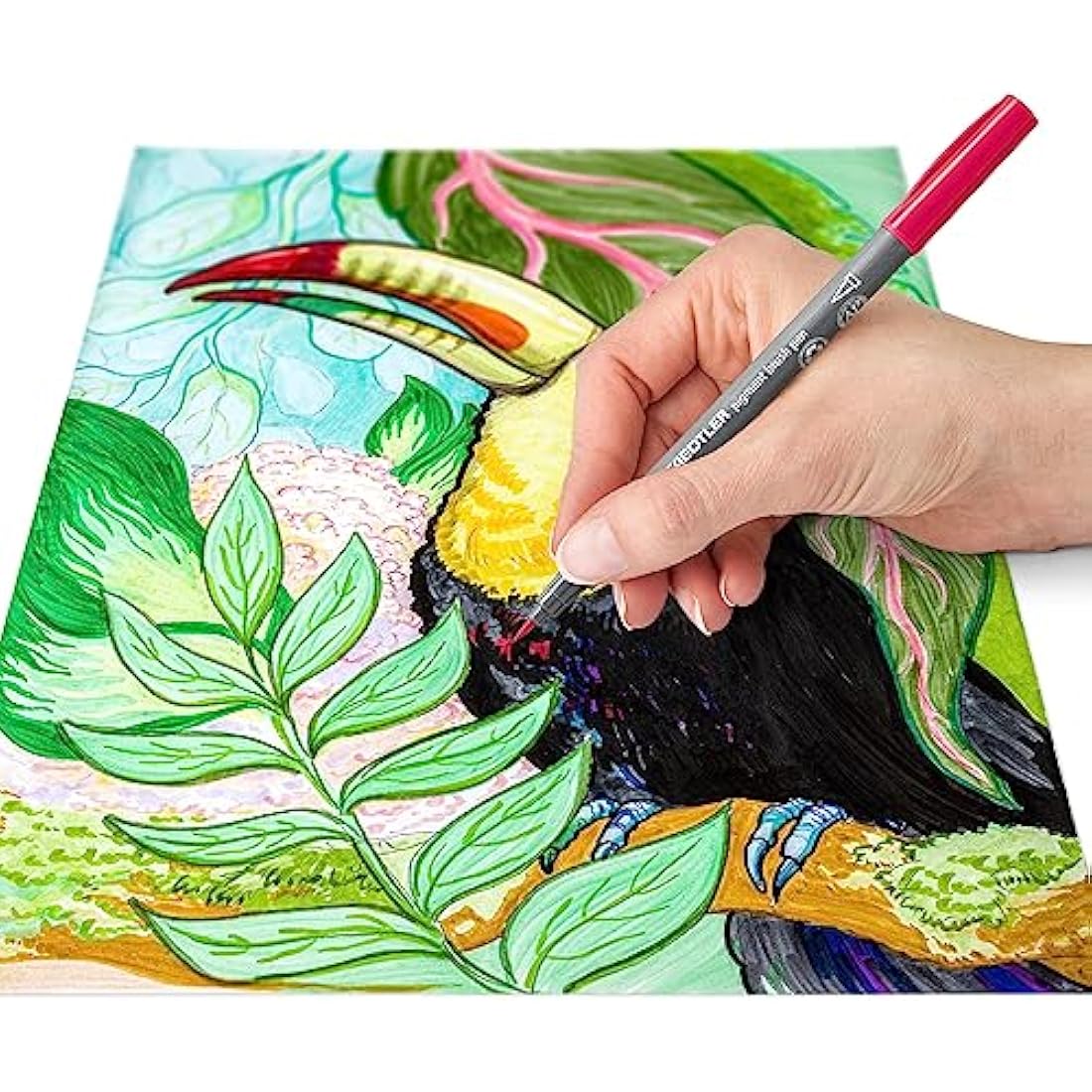 STAEDTLER Pigment Arts Brush Pen – Assorted Multi Ink Colors, Pack of 60