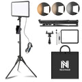 NiceVeedi LED Photography Lighting Kit | 15W Dimmable Studio Video Light